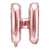 Folieballon bogstav H rosegold 35cm bogstavballoner